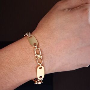 Captainsteel Plate Chain Bracelet Unisex New In Box